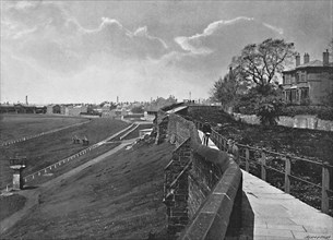 'The Wall and Roodee, Chester', c1896. Artist: Catherall & Pritchard.
