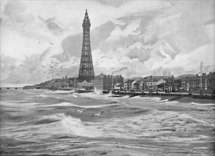 'Blackpool, with its Eiffel Tower', c1896. Artist: Poulton & Co.