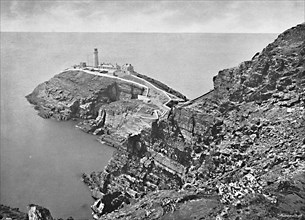 'South Stack Lighthouse, Holyhead', c1896. Artist: Catherall & Pritchard.