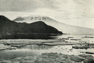 'Entering McMurdo Sound - Cape Bird and Mount Erebus', c1910?1913, (1913). Artist: Herbert Ponting.