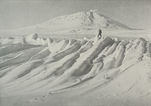 'Mount Erebus Over a Water-Worn Iceberg', October 1911, (1913). Artist: Herbert Ponting.