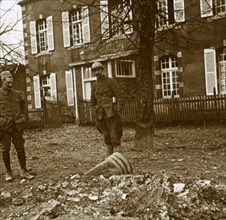 Unexploded 380 shell, Verdun, northern France, c1914-c1918. Artist: Unknown.