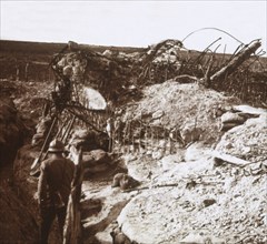 Trenches, Mont Haut, northern France, c1914-c1918. Artist: Unknown.