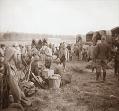 Rest-stop, Genicourt, northern France, c1914-c1918. Artist: Unknown.