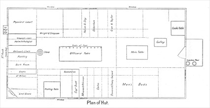 'Plan of Hut', c1910?1913, (1913). Artist: Unknown.