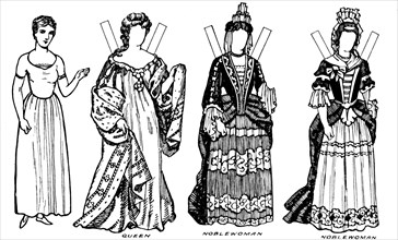 'The Gallery of British Costume: Some of the Dresses Worn in Anne's Reign', c1934. Artist: Unknown.
