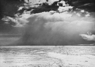 'A Blizzard Approaching Across The Sea Ice', c1910?1913, (1913).  Artist: Herbert Ponting.