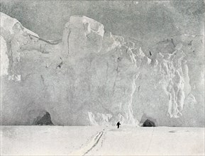 'Face of a Glacier in Victoria Land', c1911, (1913).  Artist: G Murray Levick.