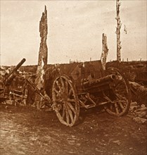 Abandoned cannons, c1914-c1918. Artist: Unknown.