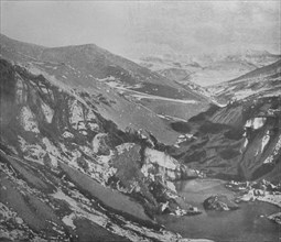'A Steep Gully Cut By The Alph River Through The Koettlitz Glacier', c1911, (1913). Artist: Frank Debenham.