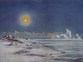 'Looking West from Cape Evans', 1911, (1913). Artist: Edward Wilson.