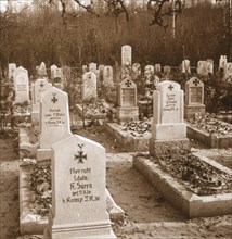 German cemetery, Carlepont, Northern France, c1914-c1918. Artist: Unknown.