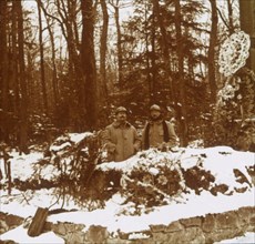 Monument des Chasseurs, Col de la Chipotte, eastern France, c1914-c1918. Artist: Unknown.