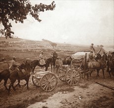 Convoy, Genicourt, northern France, 1916. Artist: Unknown.