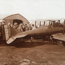 Return of fighter plane, c1914-c1918. Artist: Unknown.