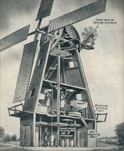 'A Smock Windmill in Stuart Days', c1934. Artist: Unknown.