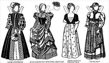 'The Gallery of Costume: Dresses Worn in the Days When Queen Mary Reigned', c1934. Artist: Unknown.