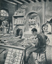 'Making A Stained Glass Window', c1934. Artist: Unknown.