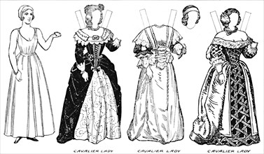 'The Gallery of Historic Costume: Some Dresses of Cavaliers and Roundheads', c1934. Artist: Unknown.