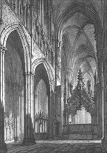 Beverley Minster, Eastern Transept, early 19th century. Artist: John Coney.