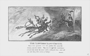 'The Lawyers Last Circuit.', c1800. Artist: Unknown.