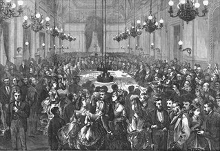 'The Gambling Table at Hombourg', 1871. Artist: F Wentworth.