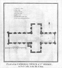 'Plan of the Cathedral Church of St. German', late 18th century. Artist: Unknown.