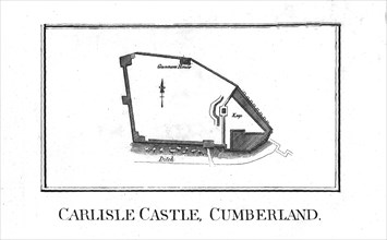 Plan of Carlisle Castle, Cumberland, late 18th century. Artist: Unknown.