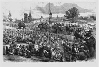 'State Procession Bearing Presents from the Governor-General of India to the King of Ava', 1856. Artist: Unknown.