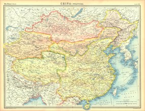 Political map of China. Artist: Unknown.
