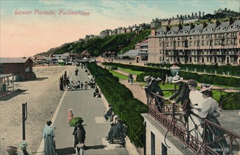 'Lower Parade, Folkestone', late 19th-early 20th century. Artist: Unknown.