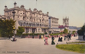 'Folkestone. West Cliff Hotel', late 19th-early 20th century. Artist: Unknown.