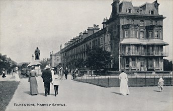 'Folkestone. Harvey Statue', late 19th-early 20th century. Artist: Unknown.