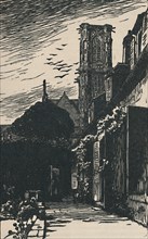 'Nevers - Tour De Cathédrale', 1919. Artist: Fernand Chalandre.