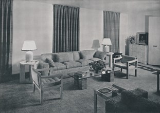 'Living room in the apartment of Samuel A. Marx', 1942.  Artist: Unknown.