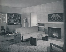 'Living room designed by Honor Easton and Alyne Whalen in a house in Los Angeles', 1942. Artist: Unknown.