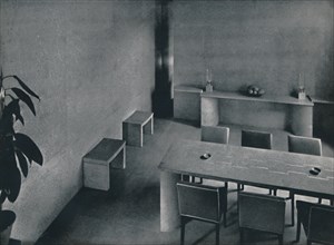 'Dining room of the architect Oliver Hill, F.R.I.B.A.', 1942. Artist: Unknown.