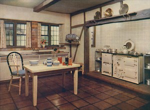 'A farmhouse kitchen redesigned by Mrs. Darcy Braddell, London', 1936. Artist: Unknown.