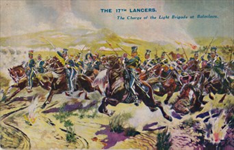 'The 17th Lancers. The Charge of the Light Brigade at Balaclava', 1854, (1939). Artist: Unknown.