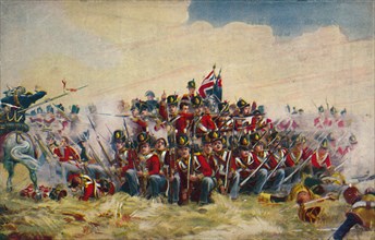 'The Royal Scots. The Square at Quatre Bras', 1815, (1939). Artist: Unknown.