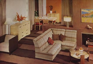 'Combination Dining-Living Room in New York', 1938. Artist: Unknown.