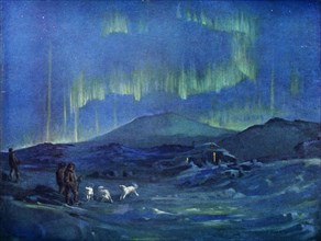 'The Aurora Australis.', c1908, (1909). Artist: George Marston.