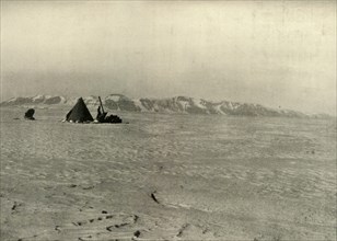 'The Queen Alexandra Range Photographed on the way down the Glacier',  c1908, (1909). Artist: Unknown.