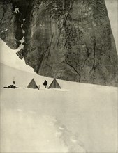 'The Camp Under the Granite Pillar, Half a Mile from the Lower Glacier Depot...January 27', 1909. Artist: Unknown.