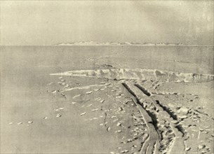 'A Typical Crevasse on Level Surface', c1908, (1909).  Artist: Unknown.