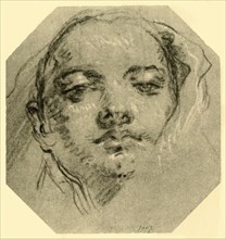 'Head of a Woman', c1739-c1744, (1928). Artist: Giovanni Battista Tiepolo.