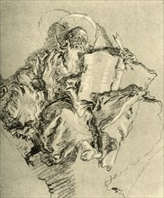 'St. Mark', 1743, (1928). Artists: Giovanni Battista Tiepolo, Giovanni Domenico Tiepolo.