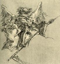 'Chronos', 1752, (1928). Artists: Giovanni Battista Tiepolo, Giovanni Domenico Tiepolo.