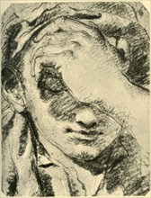 'Head of a Young Woman', mid 18th century, (1928). Artist: Giovanni Battista Tiepolo.