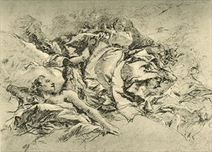 'Madonna in clouds surrounded by Angels', c1754, (1928). Artist: Giovanni Battista Tiepolo.